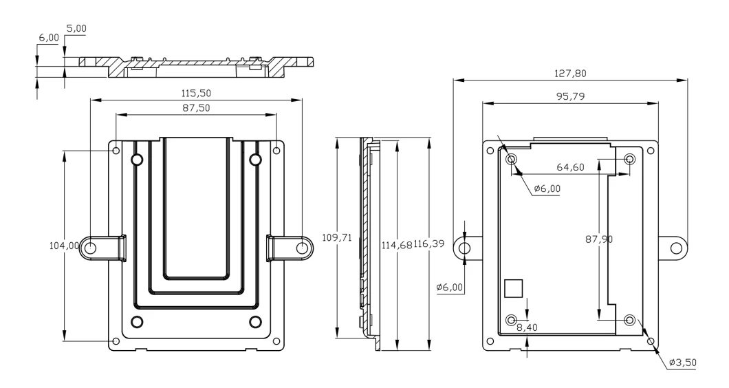 1 Set 24 Pin ECU PCB Aluminum Box Automotive Case Enclosure with Grey Fci Connector Male Female Plug Socket Audi A6 Automotive Chinese Quality Jorch