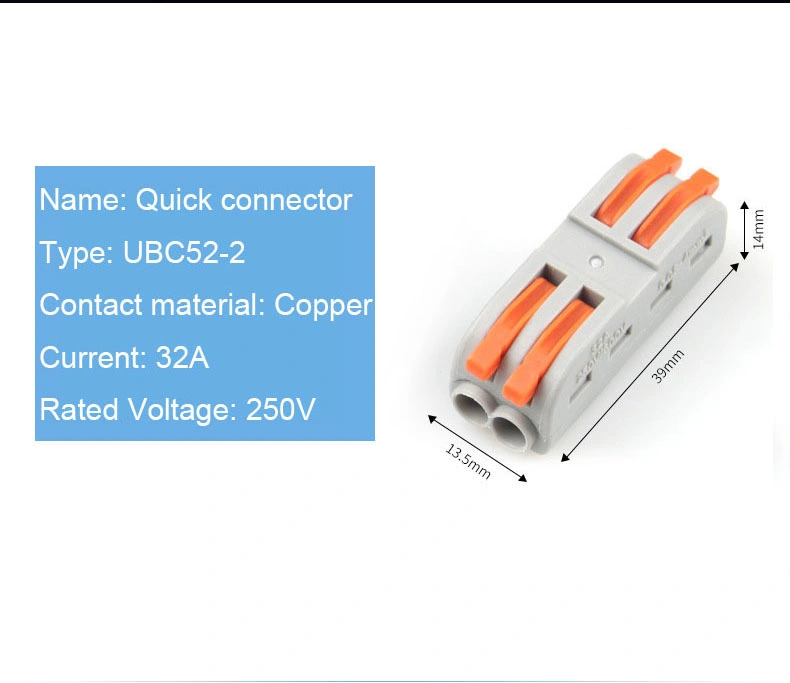 Wago Wire Fast Quick Optical Cable Splicing Cable Electrical Connector