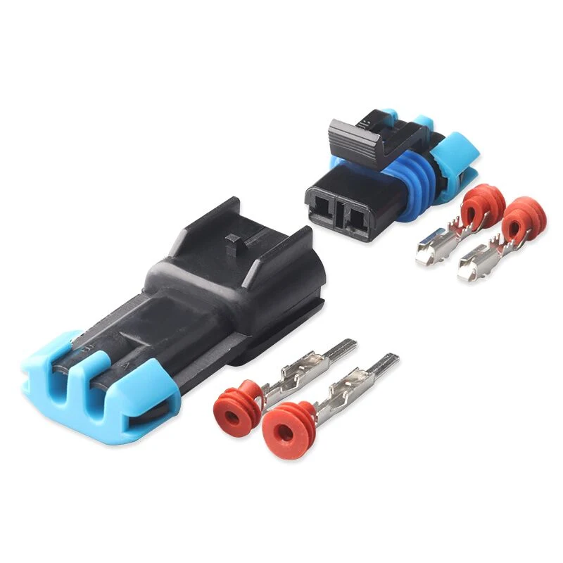 Delphi 2-Pin Male Female Waterproof Car Automatic Sense Fan Plug Connector