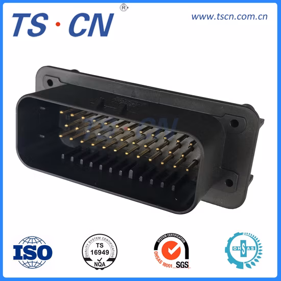 Conector de cabeçalho de PCB vertical masculino ECU automotivo elétrico 23 vias Conector de cabeçalho de PCB 776200/776200-1/776230