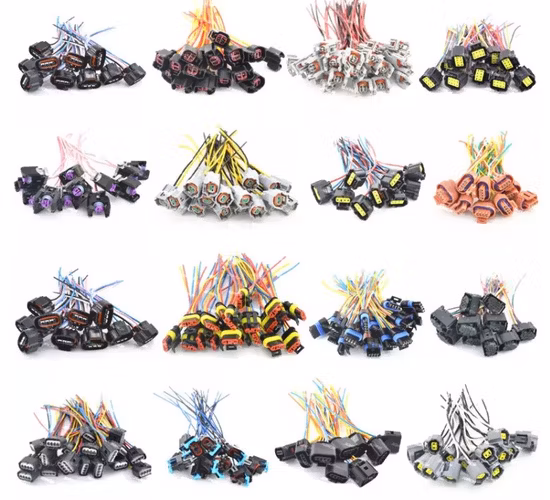 Conector de sensor de pressão de combustível de óleo automotivo Delphi Metri-Pack 150 série 3 pinos à prova d'água