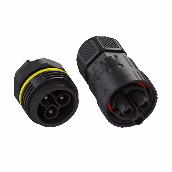 Terminais de 3 pinos Conector de plástico elétrico à prova d'água Fabricação industrial