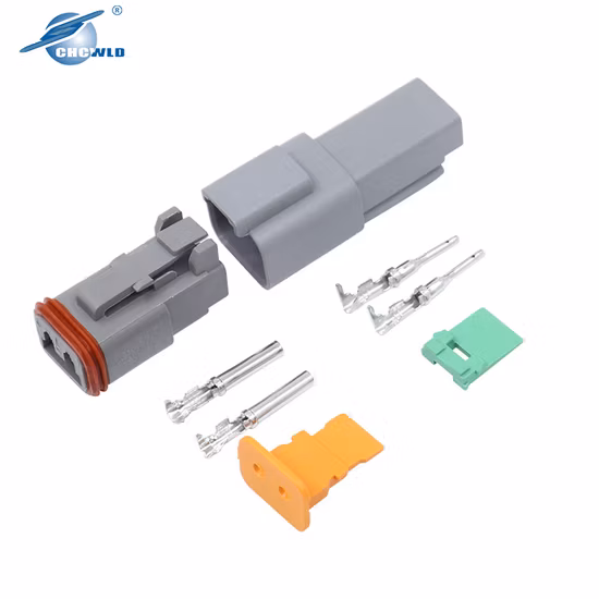 Alta qualidade Deutsch Dt Dt04 Dt06 plugue do conector automático 2 3 4 6 8 12 pinos macho e fêmea à prova d'água chicote de fios do carro cabo terminal elétrico conector automotivo